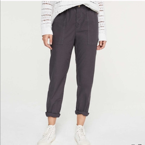 Lou & Grey Pants - Lou & Grey Poplin Pants in Gray